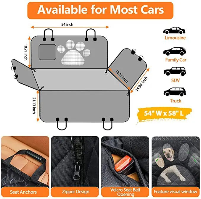 Pet Car Seat Cover Trunk